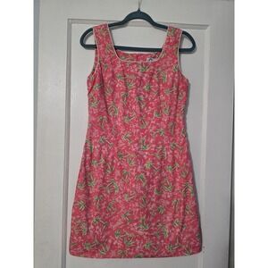 Lilly Pulitzer Pink and Green Floral Dress